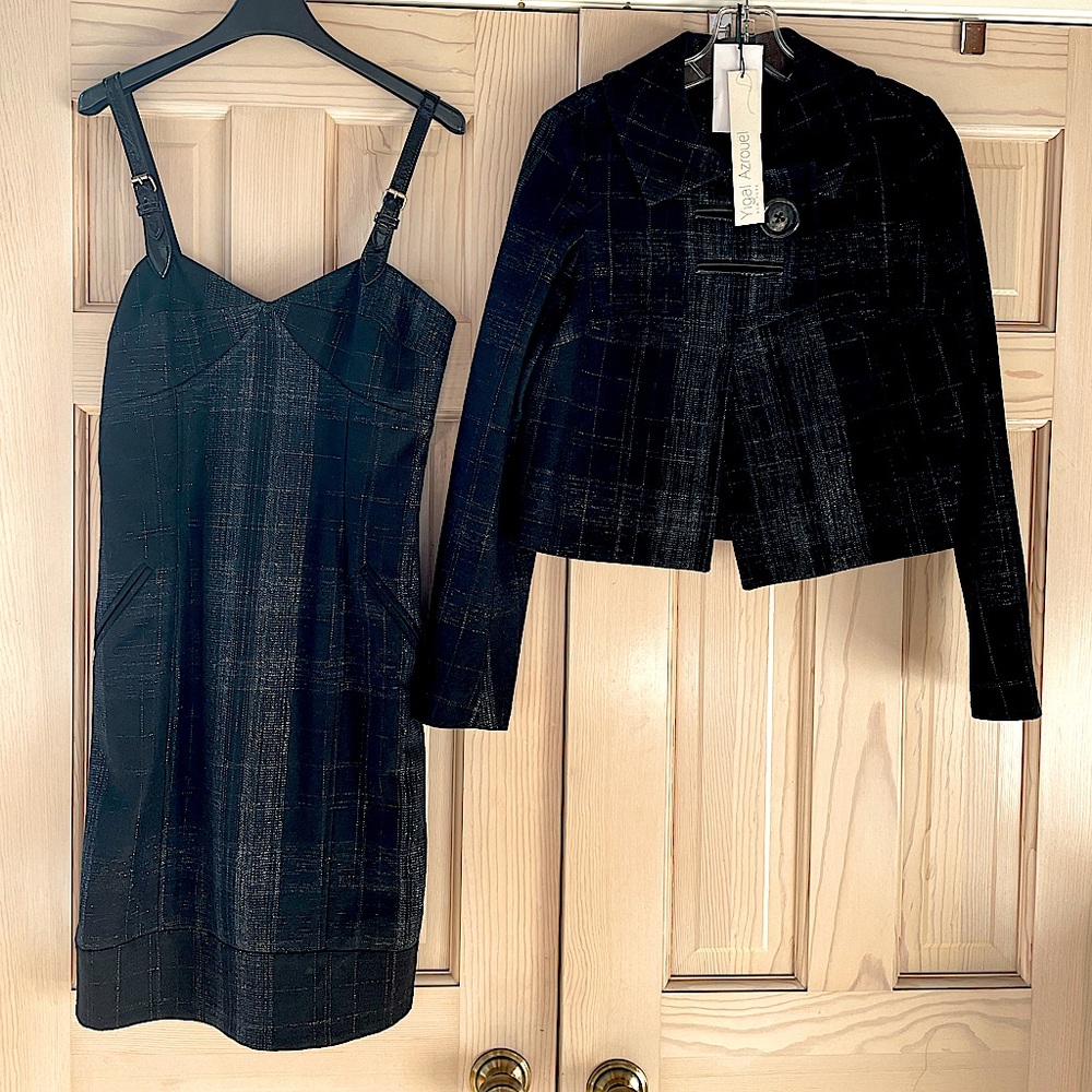 New Never worn Yigal Azrouel New York bustier style dress with jacket